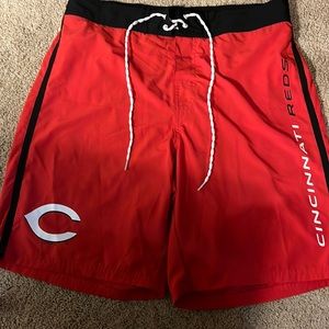 2 pairs - Cincinnati reds swimming trunks size LARGE @ XTRA LARGE